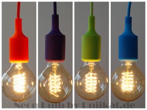 Pendelleuchte "NeonB" incl. Vintage Glühbirne